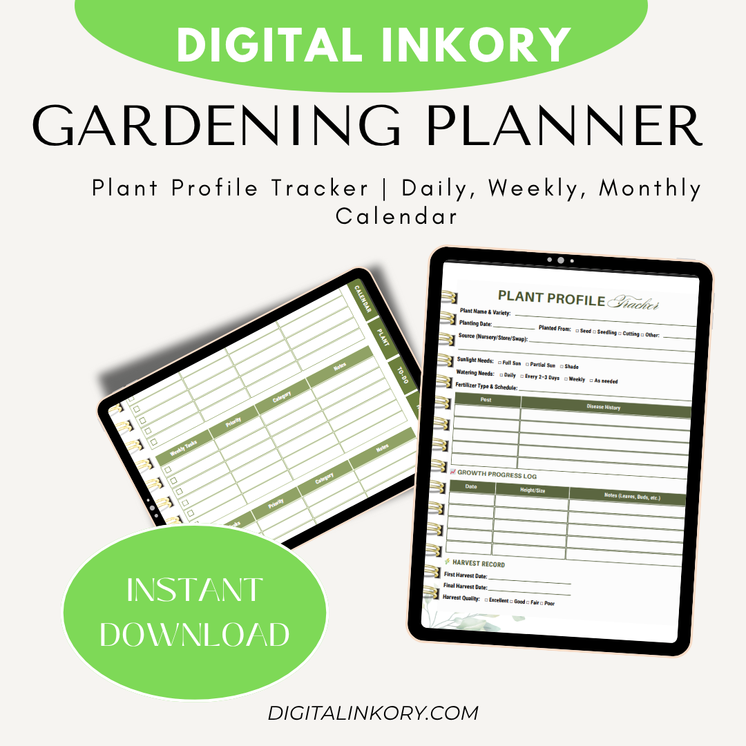 All-in-One Digital Inkory Gardening Planner